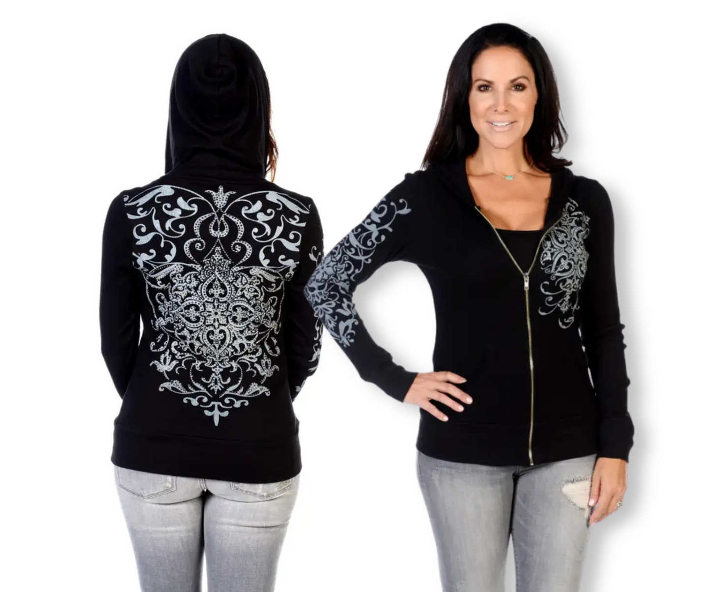 Crystal Filigree Hoodie-Liberty Ware