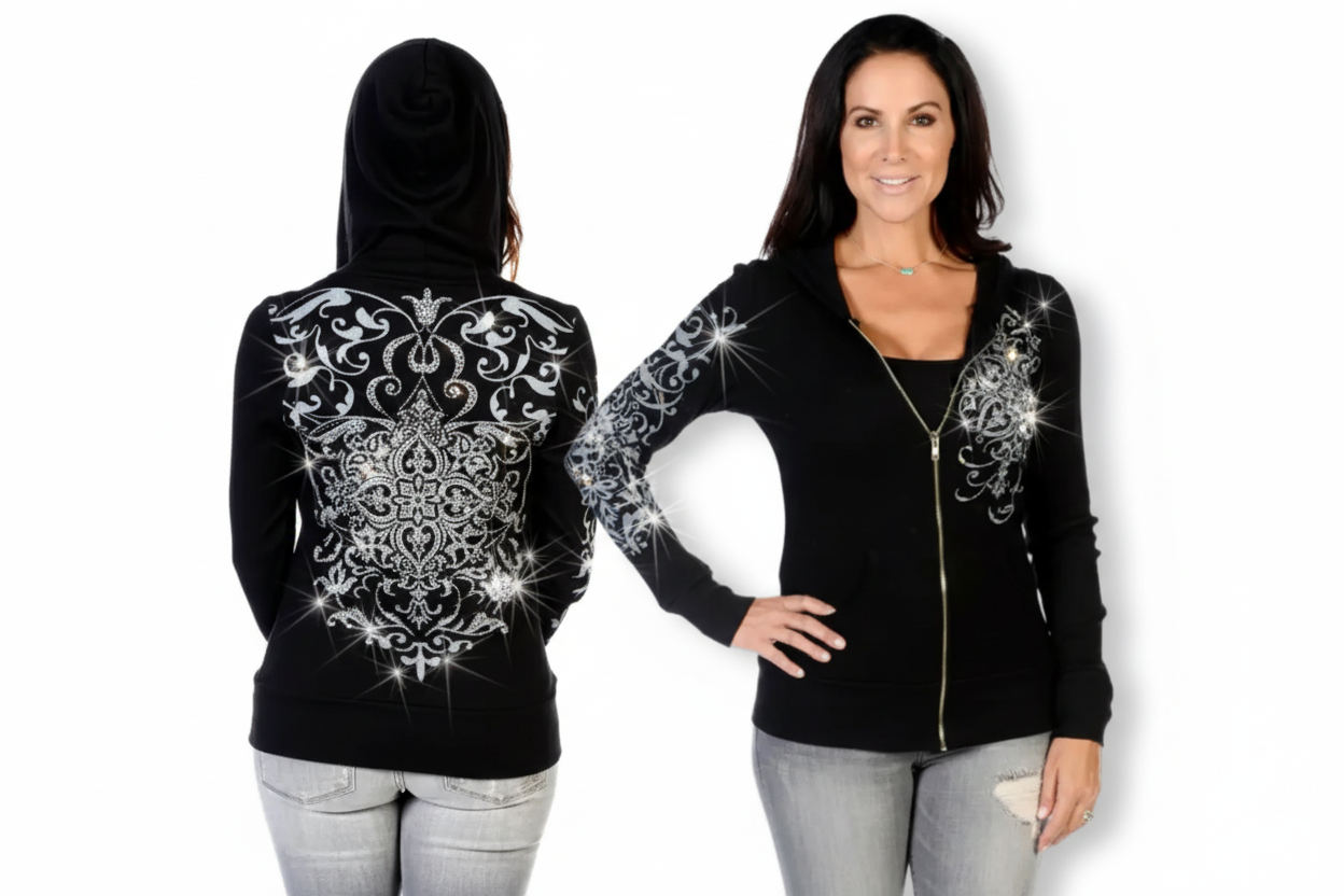 Crystal Filigree Hoodie-Liberty Ware