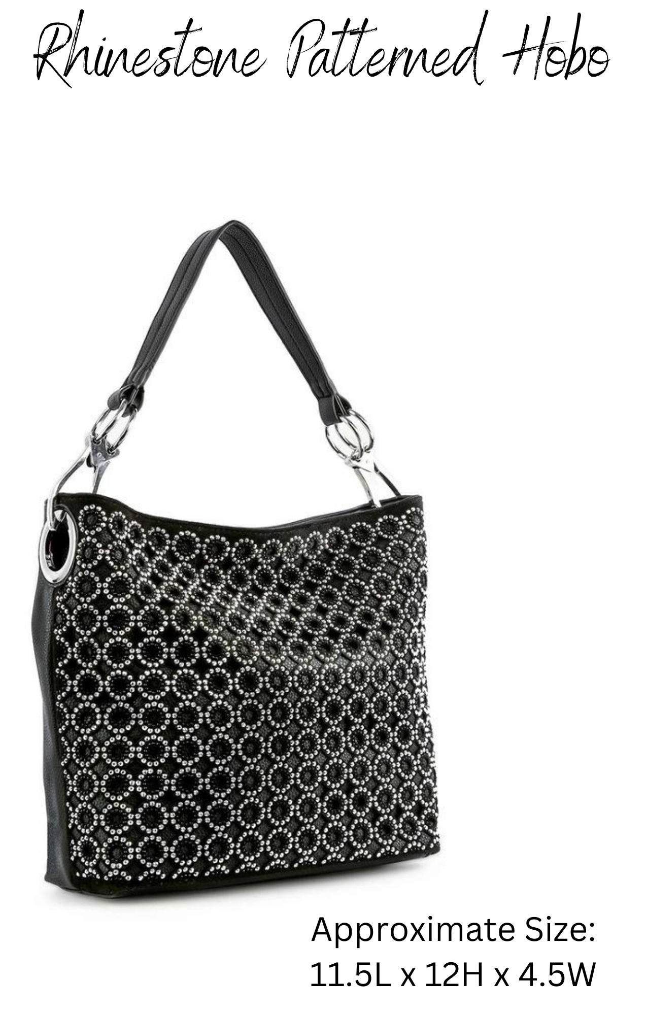 Black Rhinestone Handbags