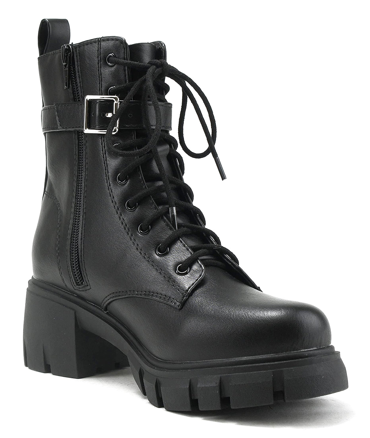 Combat Lug Sole Ankle Boots