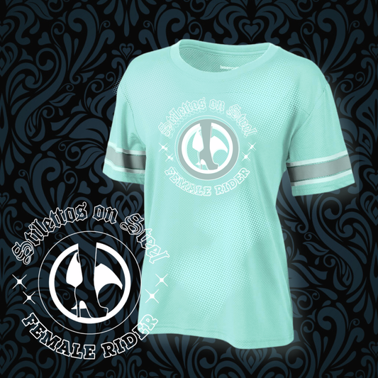 Silver Stripe Jersey Top