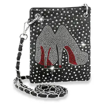 Black Rhinestone Handbags