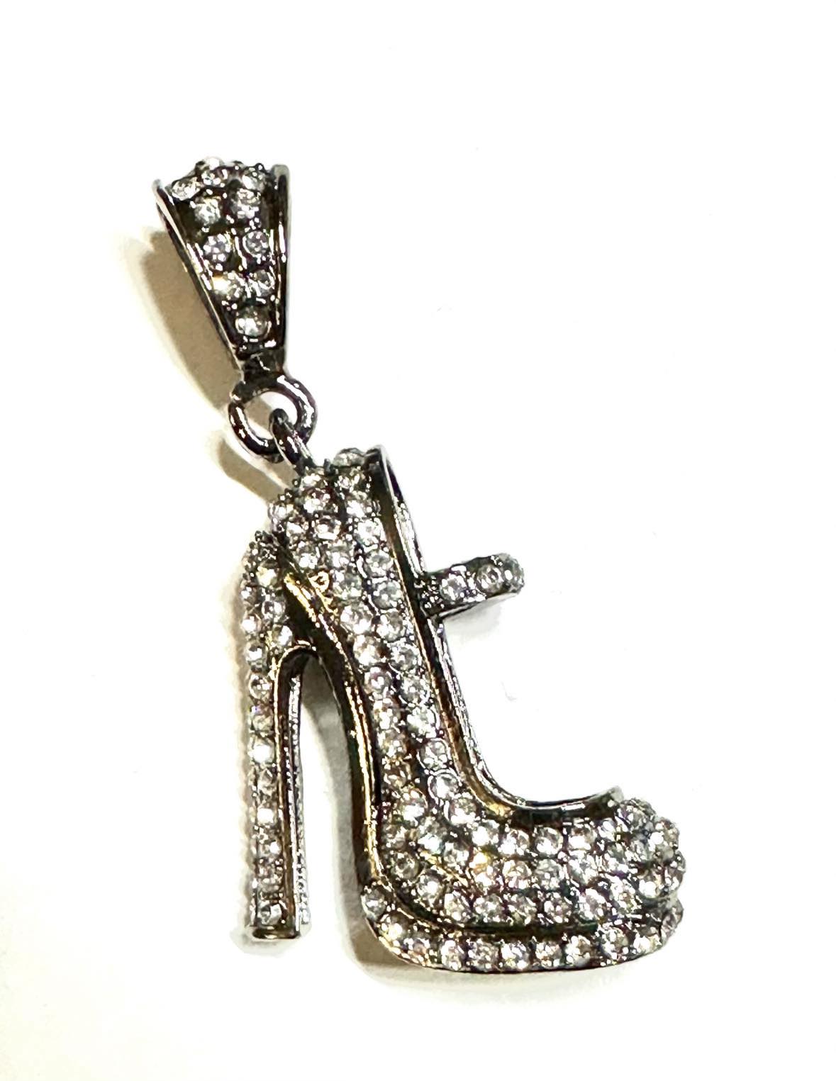 Crystal Stiletto Pendant