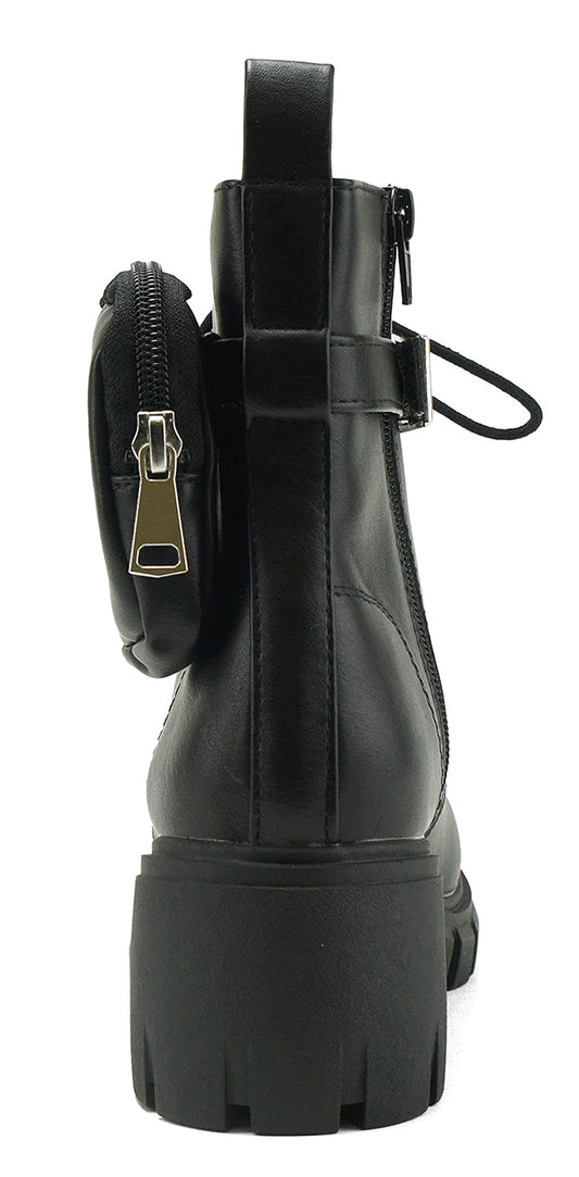 Combat Lug Sole Ankle Boots
