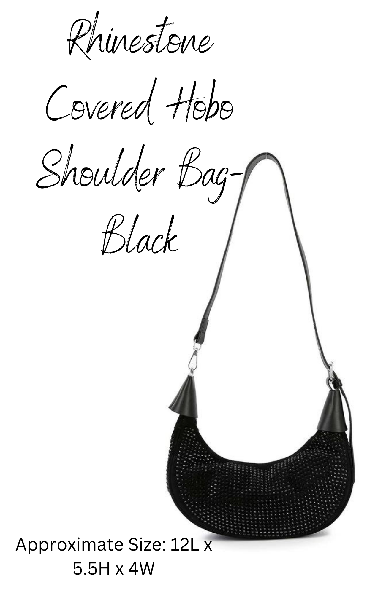 Black Rhinestone Handbags