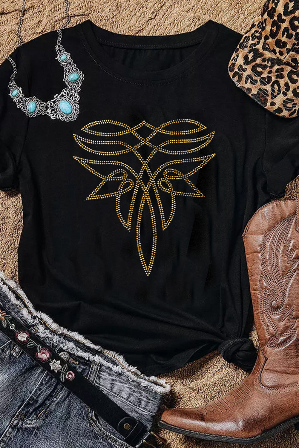 Rhinestone Western T-Shirt