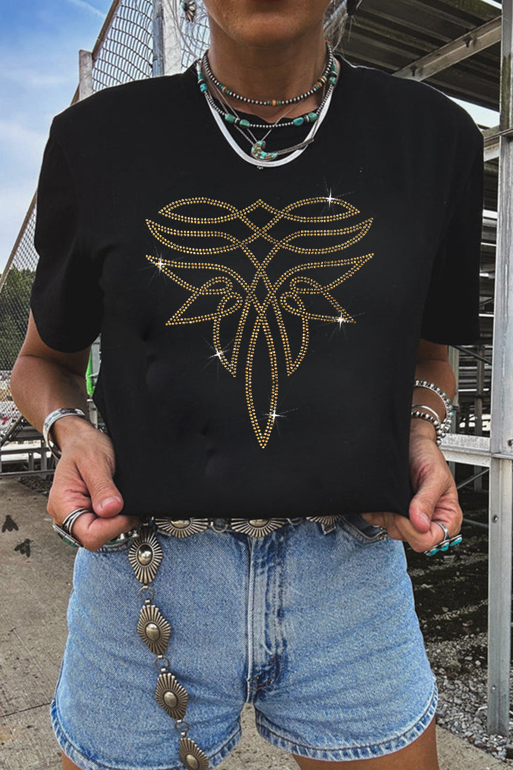 Rhinestone Western T-Shirt