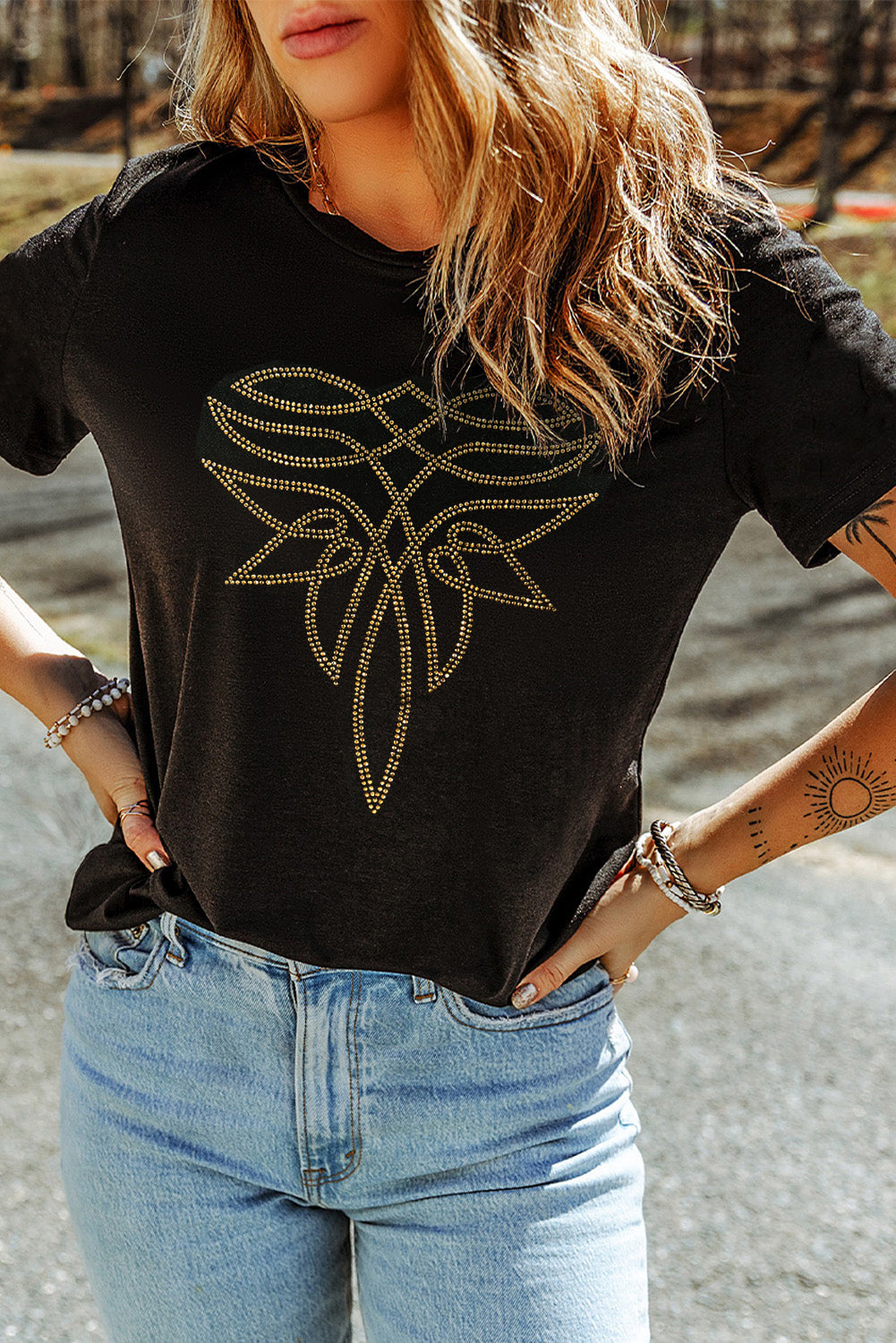 Rhinestone Western T-Shirt