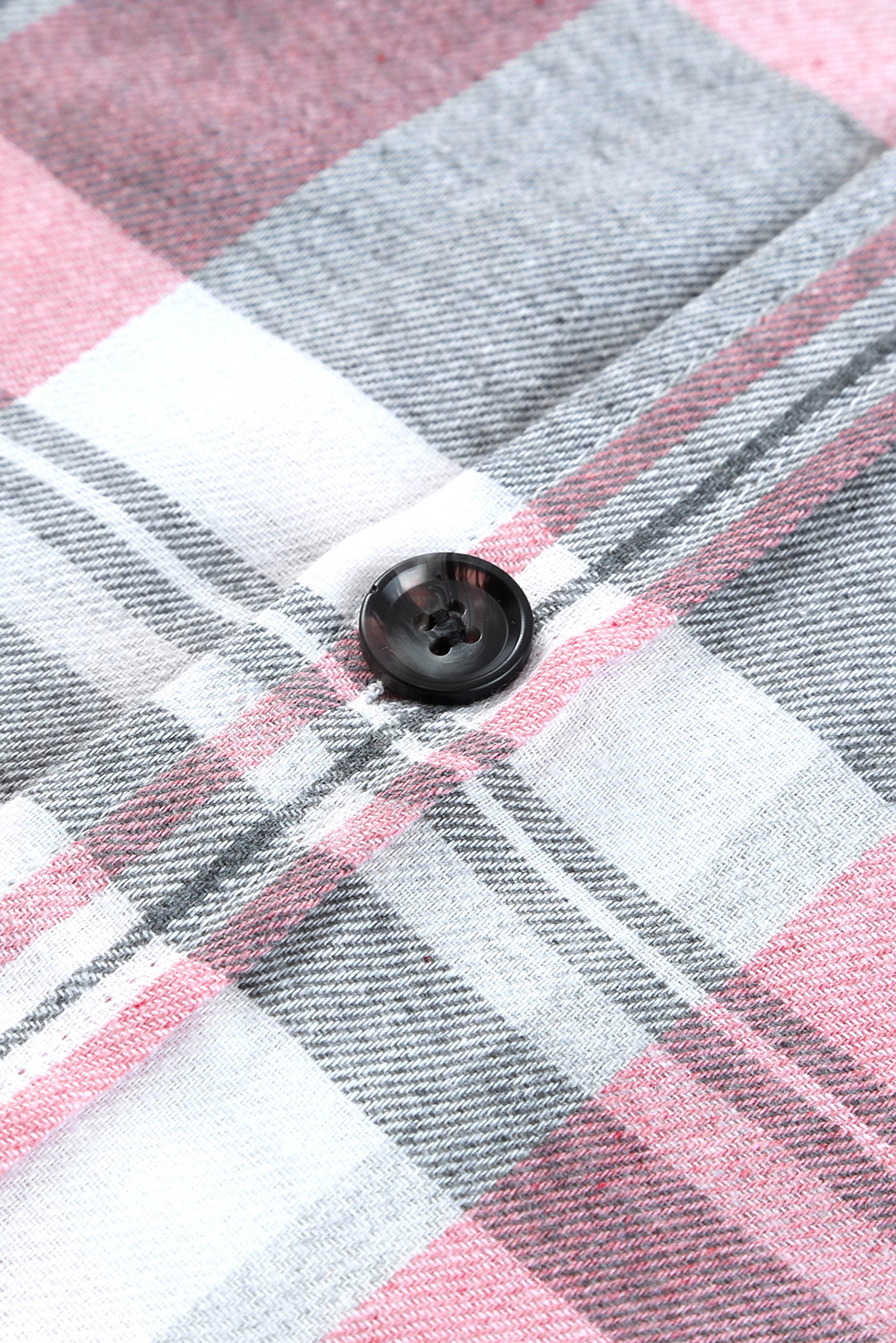 Pink Plaid Pocket Shirt