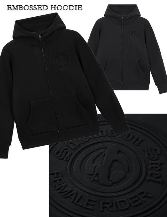 Embossed Hoodie