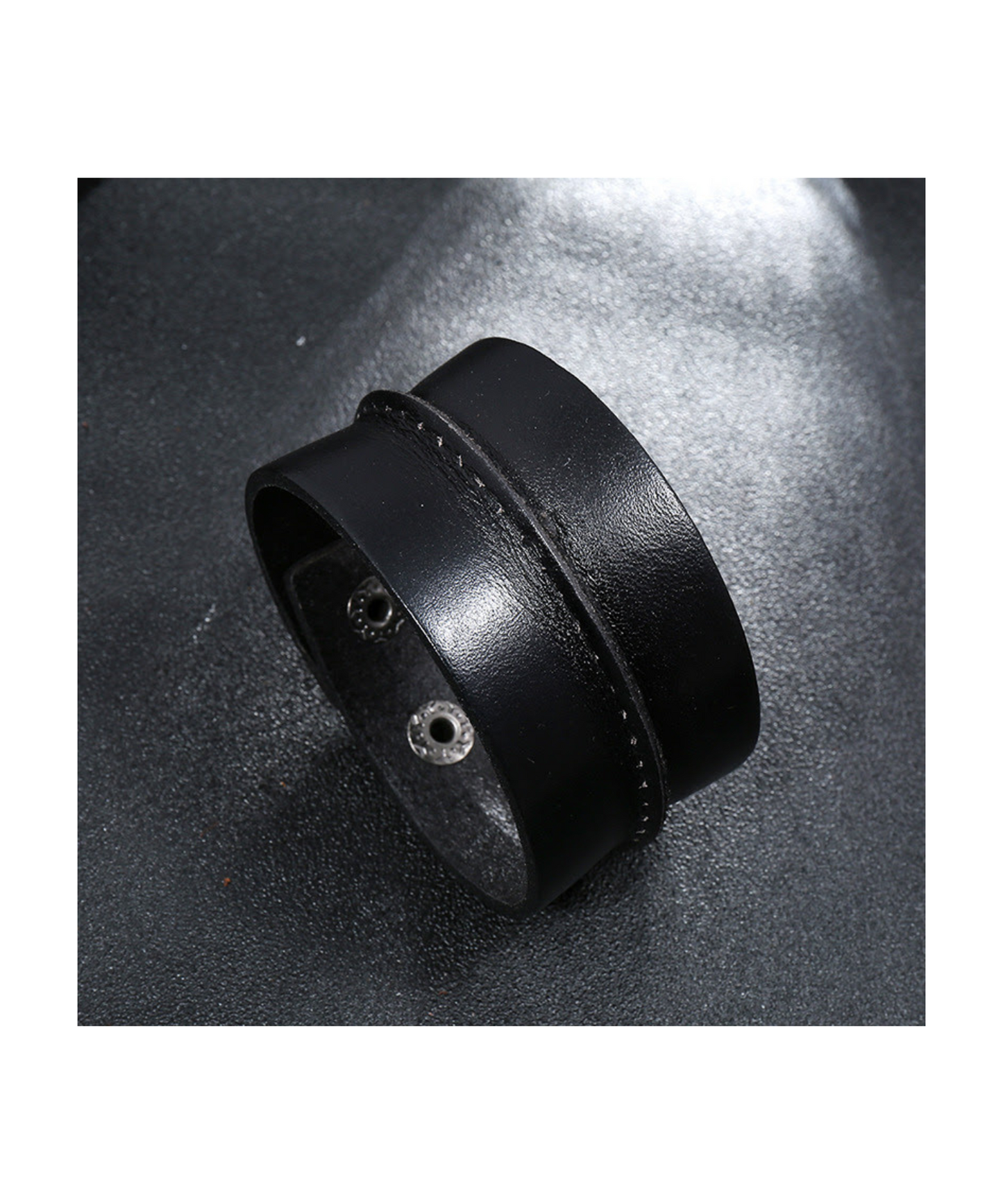 Black Leather Bracelet