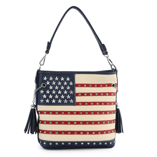 American Flag Hobo Crossbody