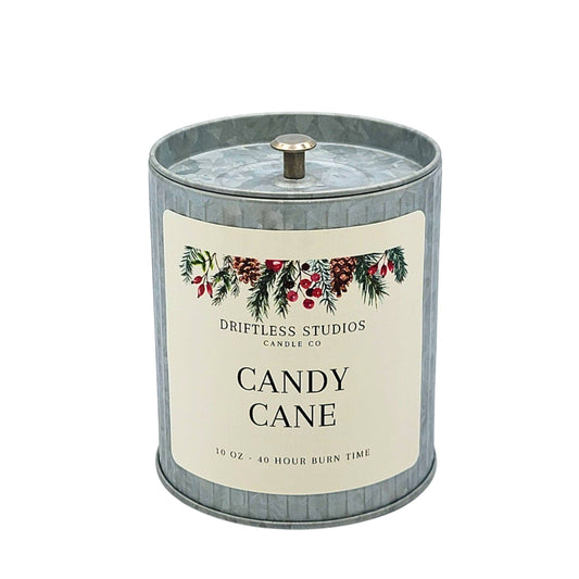 Candy Cane Holiday Candles