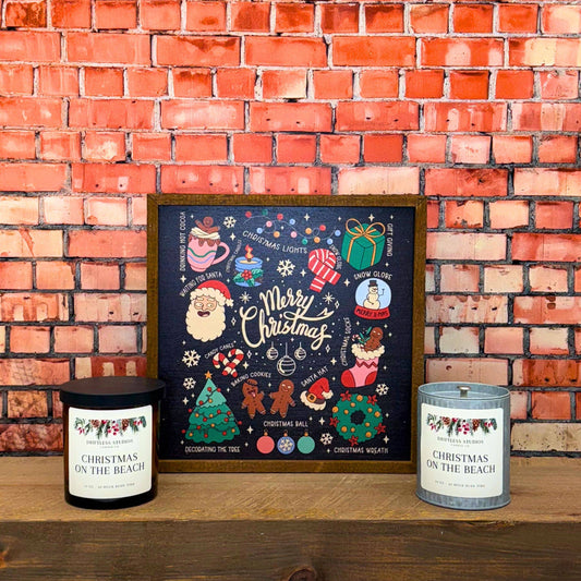 Christmas On The Beach Tin Candle