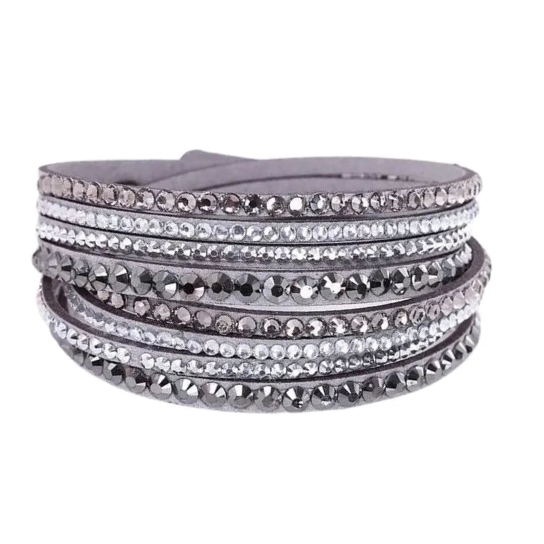 Studs & Sparkles Wrap Bracelet