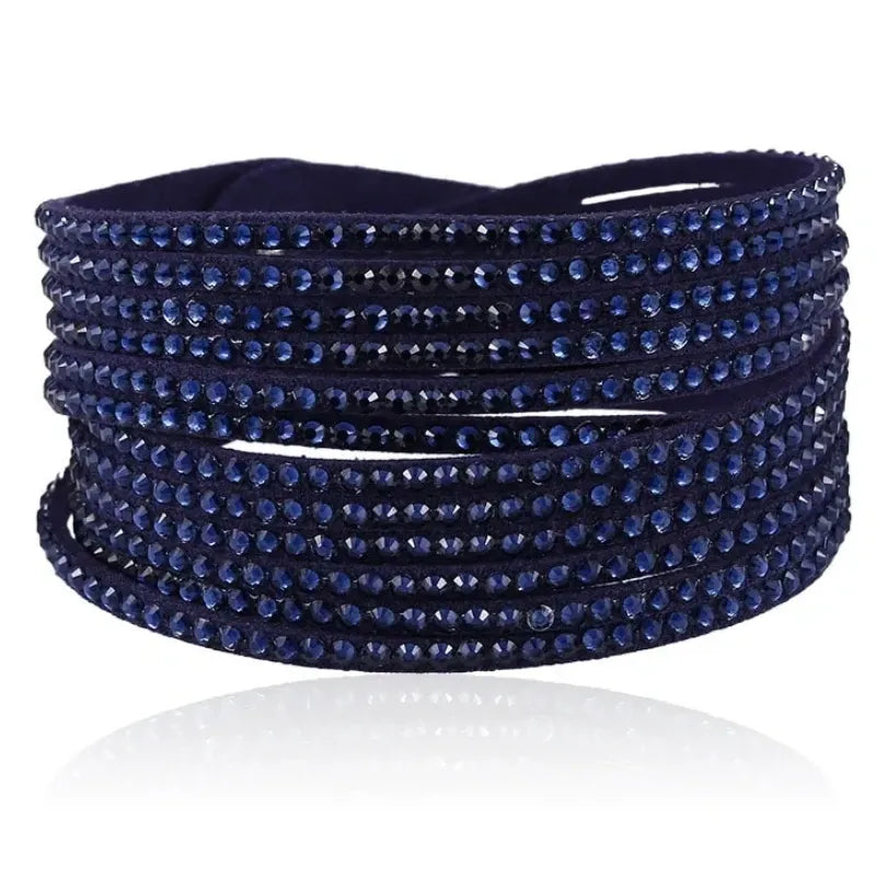 Studs & Sparkles Wrap Bracelet