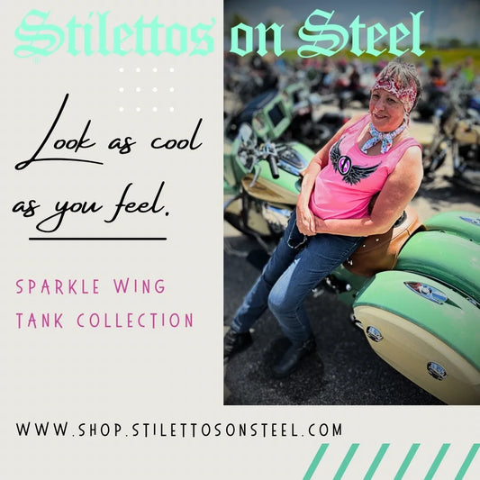 Silver Sparkle Wing Tanks