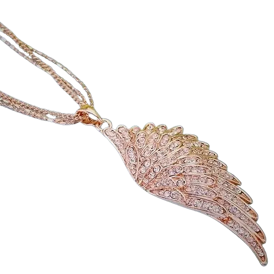 Pink Wing Necklace