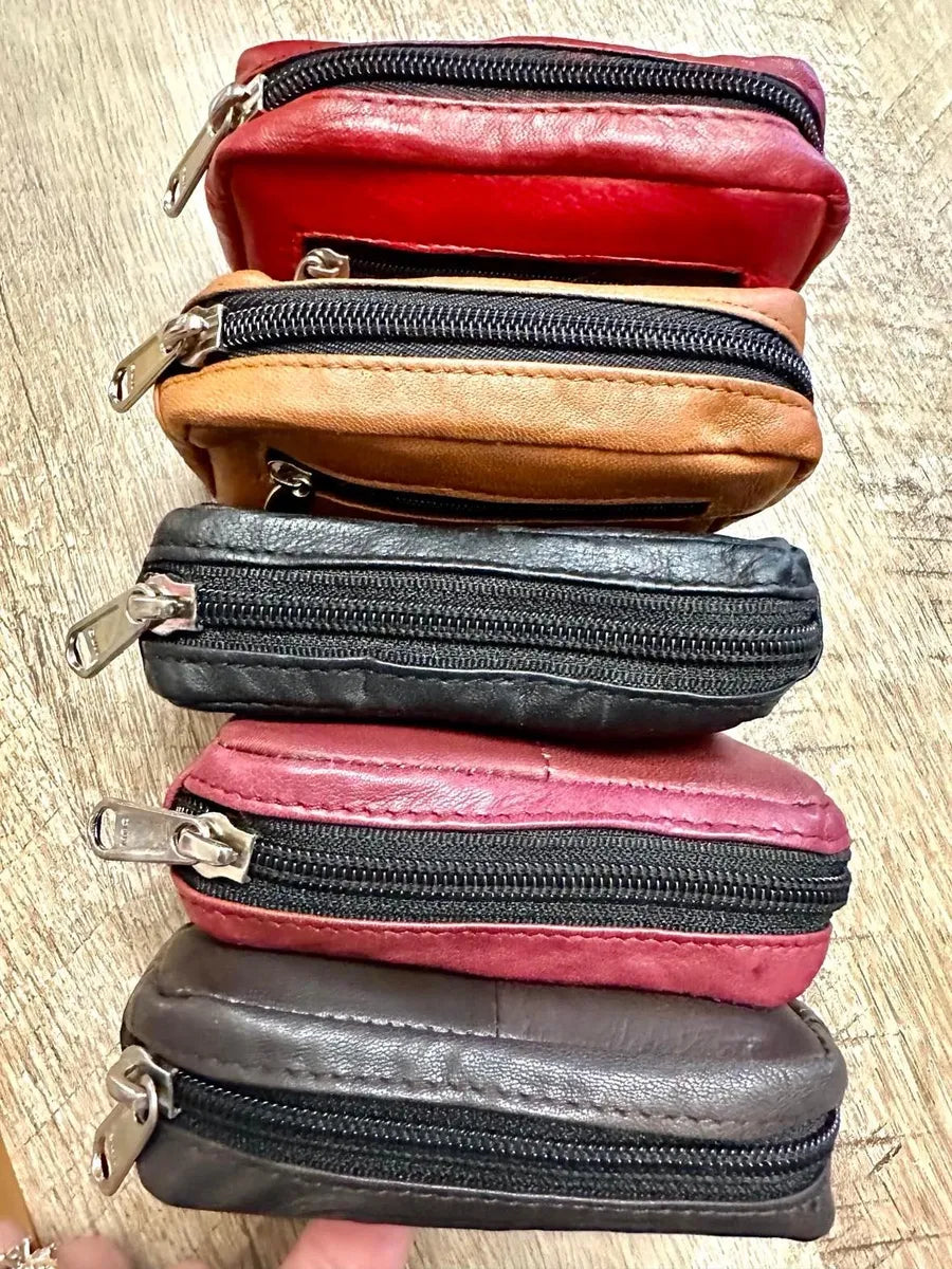Leather Mini Zipper