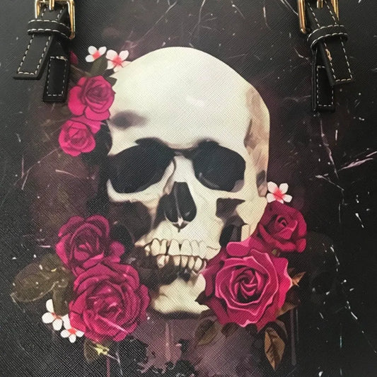 SKULL & ROSES Purse and Wallet Set