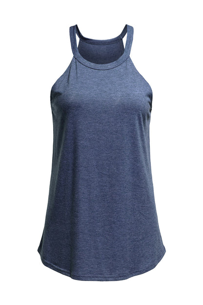 Smokey Blue Crew Tank Top