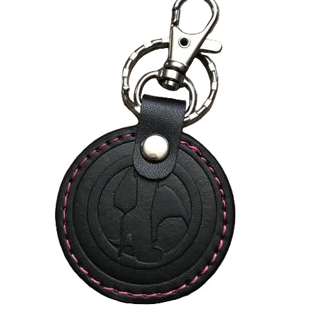 Leather Embossed Key Chain