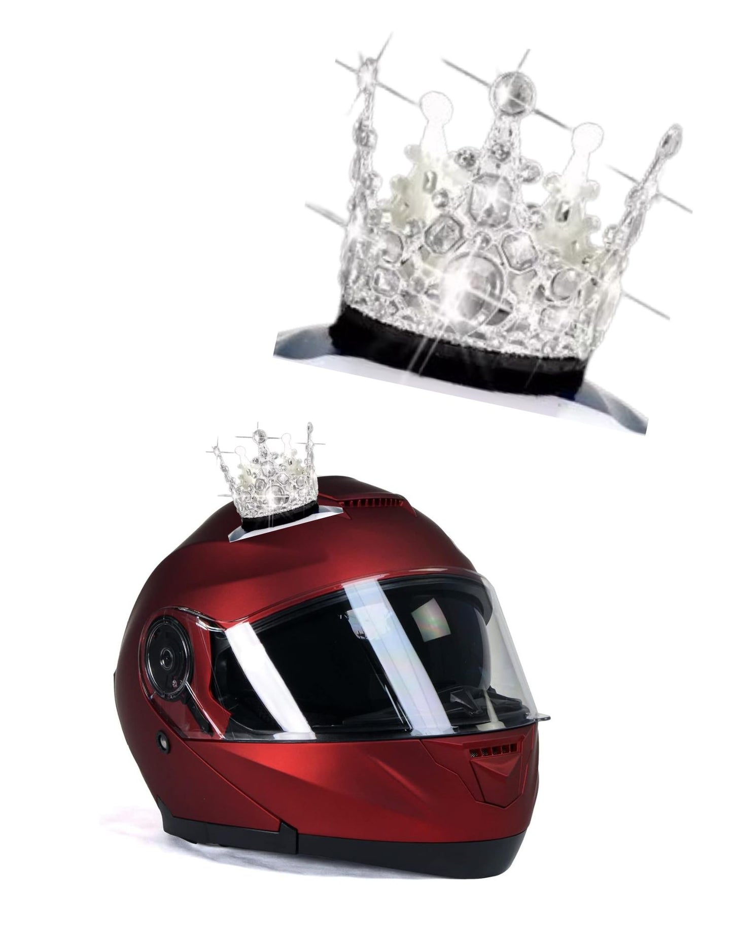 crown and orchid motorcycle helmet Helmet Crown