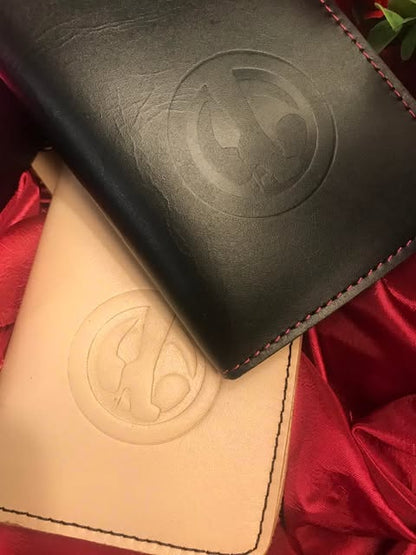 Embossed Wallet with a Chain