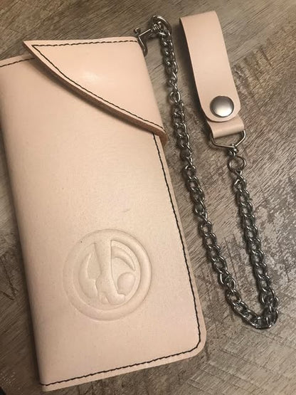 Embossed Wallet with a Chain