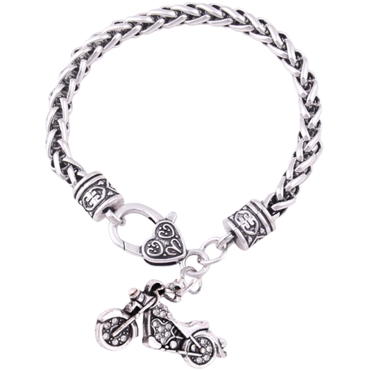 Crystalline Motorcycle Bracelet