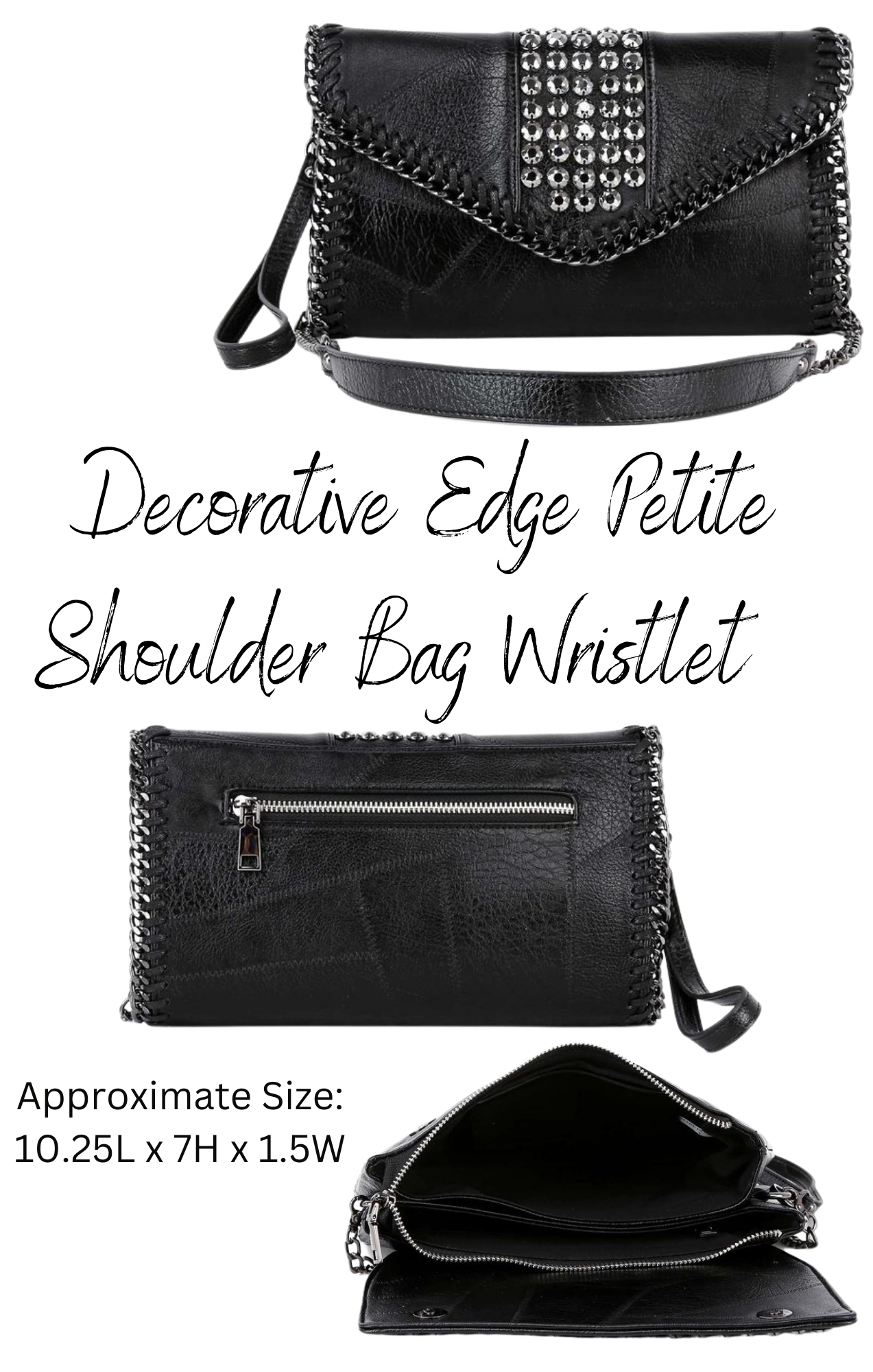 Black Rhinestone Handbags
