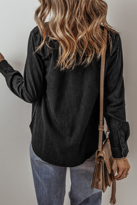 Black Jean Jacket