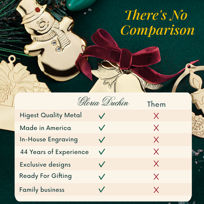 Ladies Black Stiletto Ornament