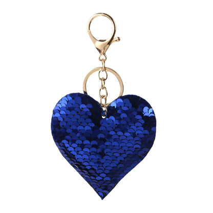 Sequin Heart Charm/Keychain