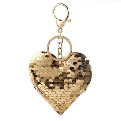 Sequin Heart Charm/Keychain