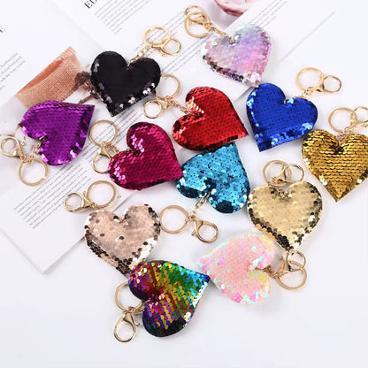 Sequin Heart Charm/Keychain