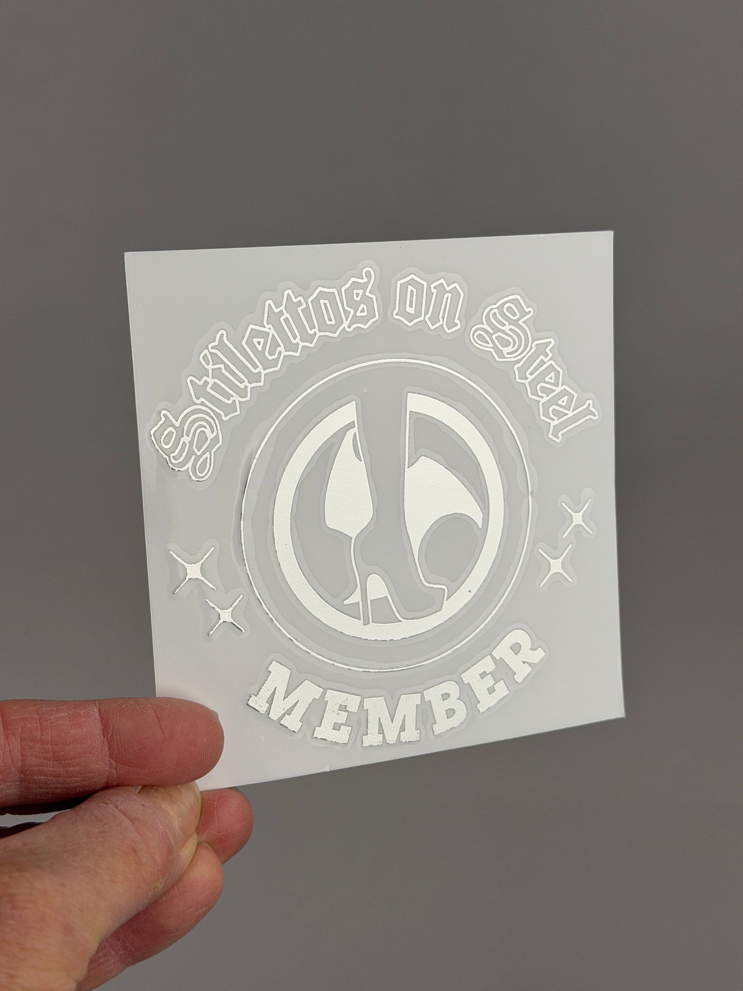Silver Member Decal