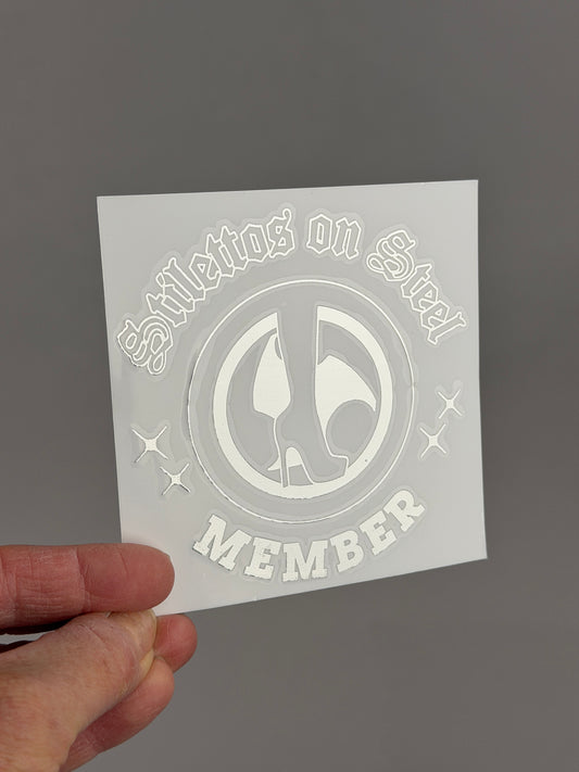 Silver Member Decal