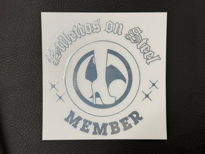 Silver Member Decal