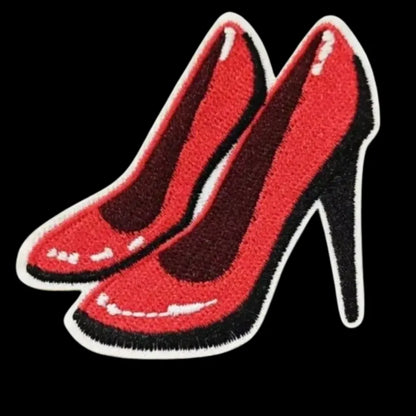 Embroidered High Heel Patches