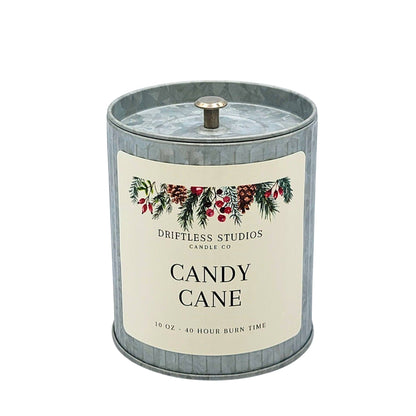Candy Cane Holiday Candles