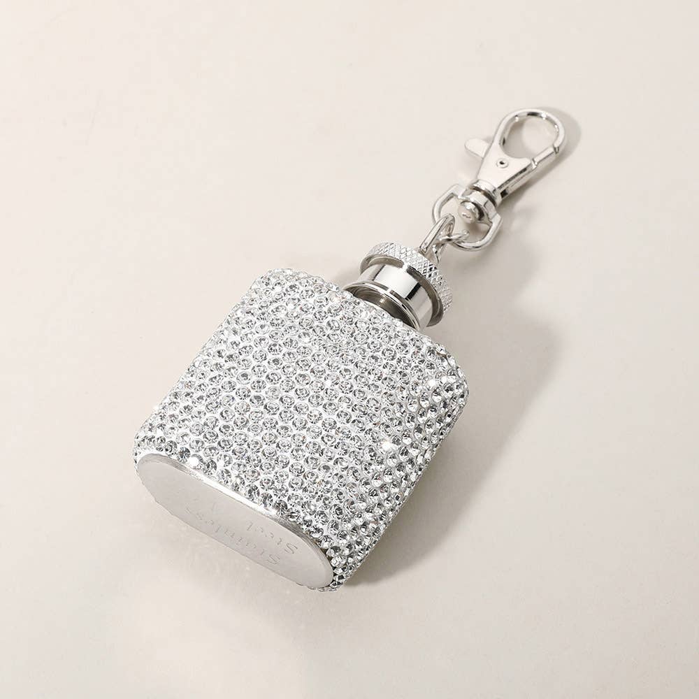 Mini Flask Keychain Charm – The Stiletto Store