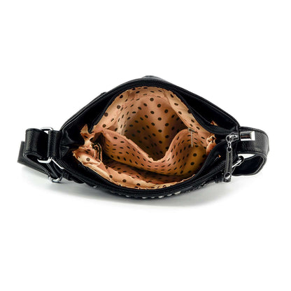 Wavy Flag Rhinestone Design Crossbody