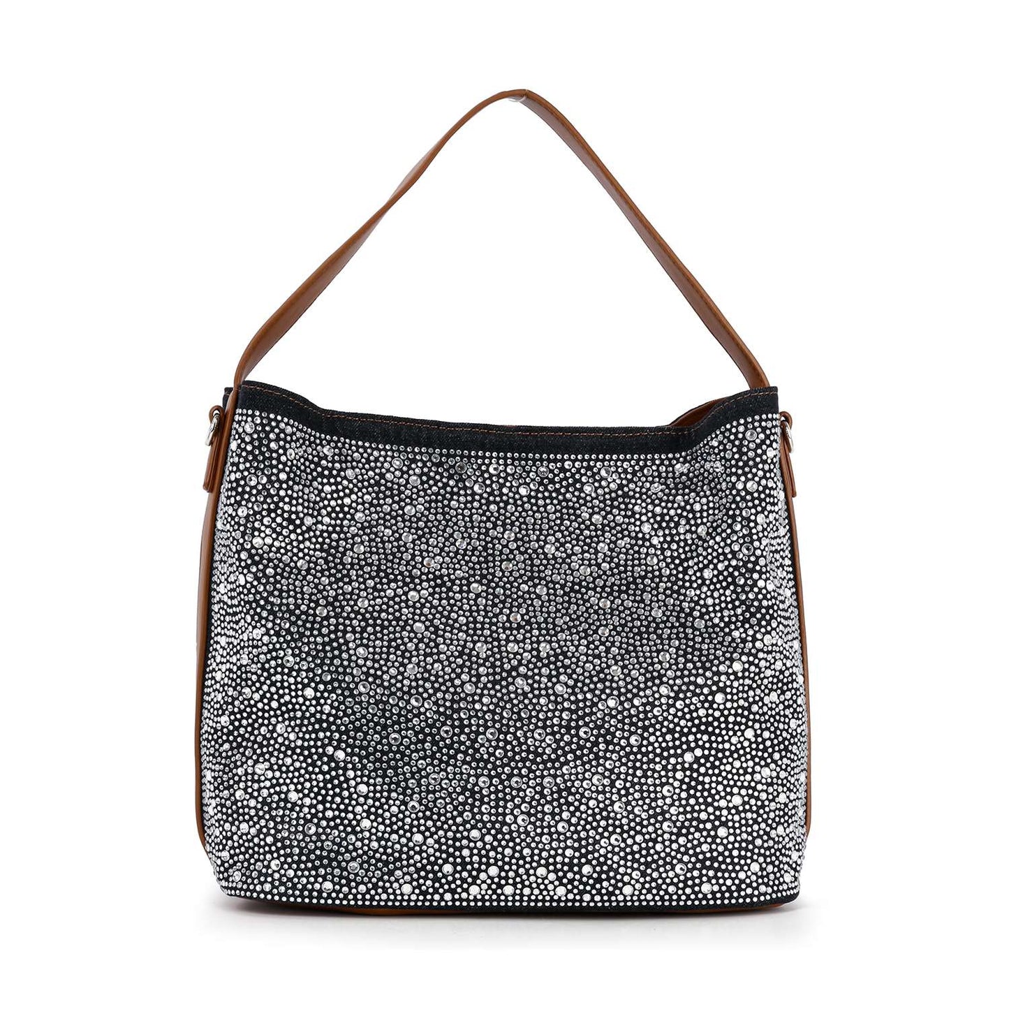 Rhinestone Denim Fashion Hobo