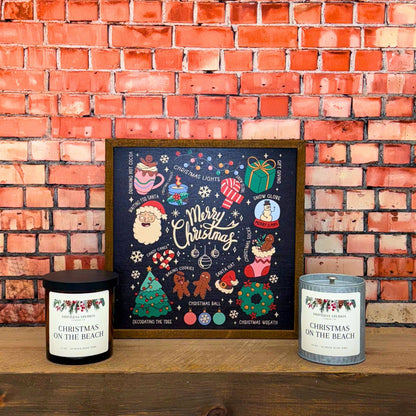Christmas On The Beach Tin Candle