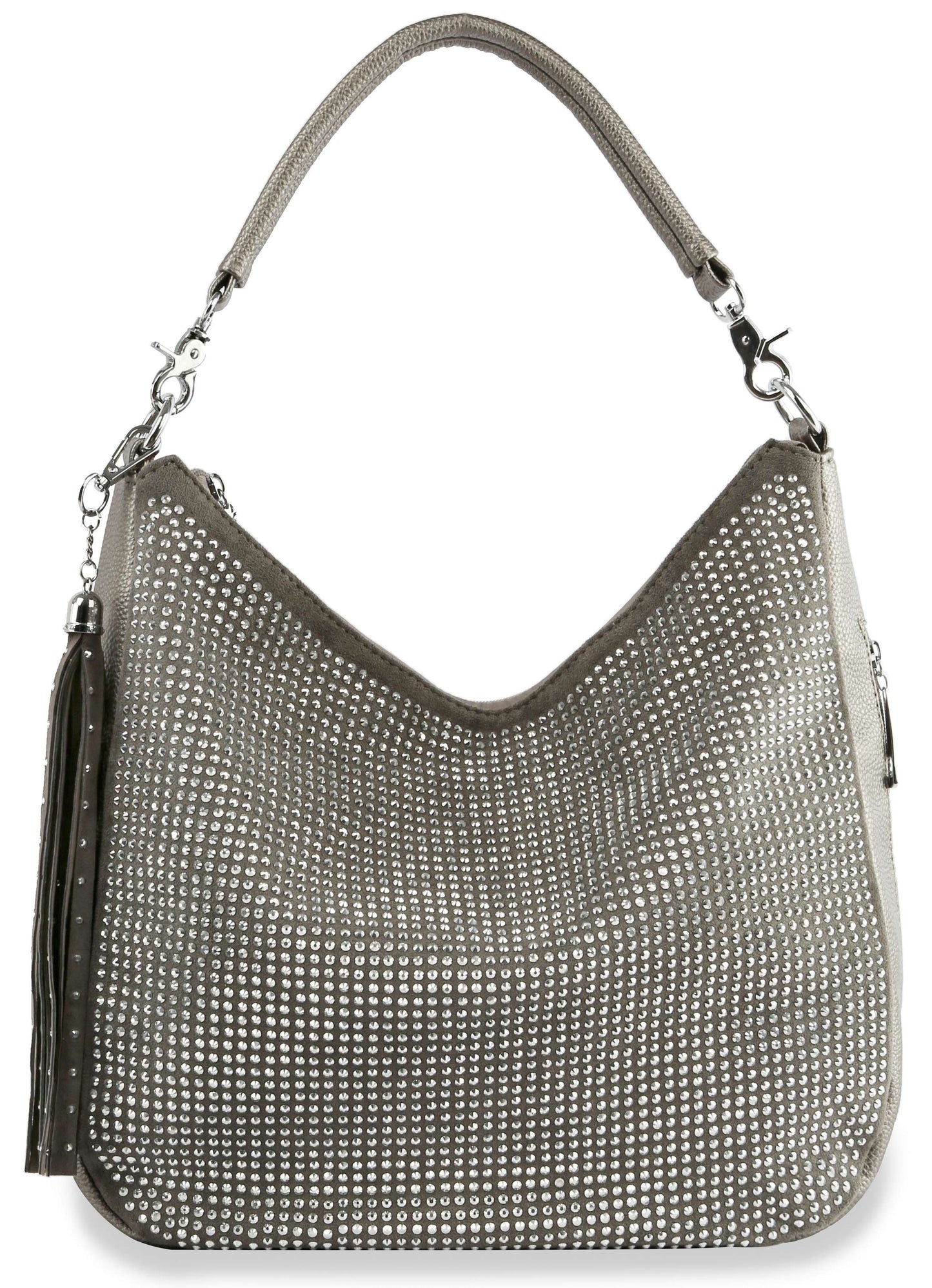 Shimmering Stone Hobo Handbag