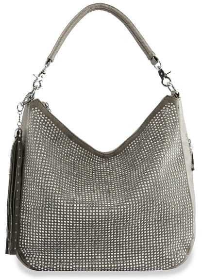 Shimmering Stone Hobo Handbag