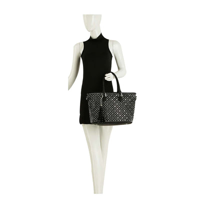 Dazzling Rhinestone Shopper Style Tote