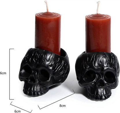 Skull Blood Halloween Candles 2 Pack