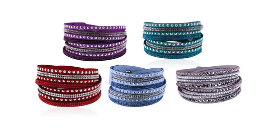 Studs & Sparkles Wrap Bracelet